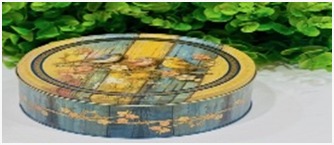 Code -RG5 624(300 gm) Type -SMALL PLUM TIN BOXEMP Items (1) – COOKIES Price - RS 350/-